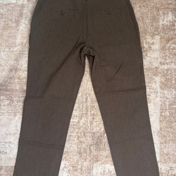 Joseph Abboud Brown Cotton Blend Flat Front Dress Pant / Chino, 38x30 - Picture 3 of 4